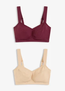BH ohne Bügel mit Bio-Baumwolle (2er Pack)|bonprix Hot