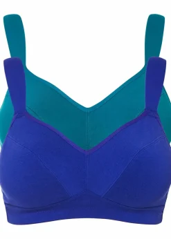 BH ohne Bügel mit Bio-Baumwolle (2er Pack)|bonprix Sale