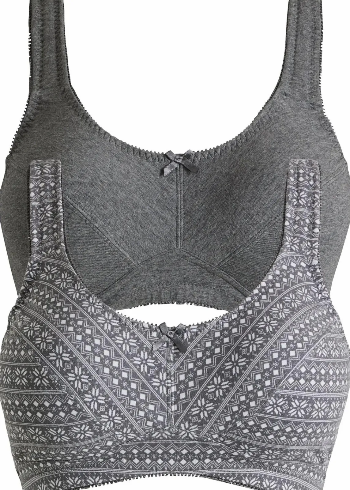 BH ohne Bügel mit Bio-Baumwolle (2er Pack)|bonprix Outlet