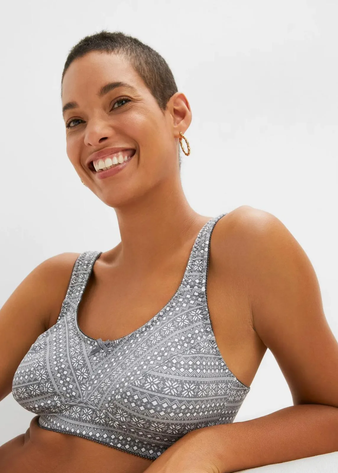 BH ohne Bügel mit Bio-Baumwolle (2er Pack)|bonprix Outlet