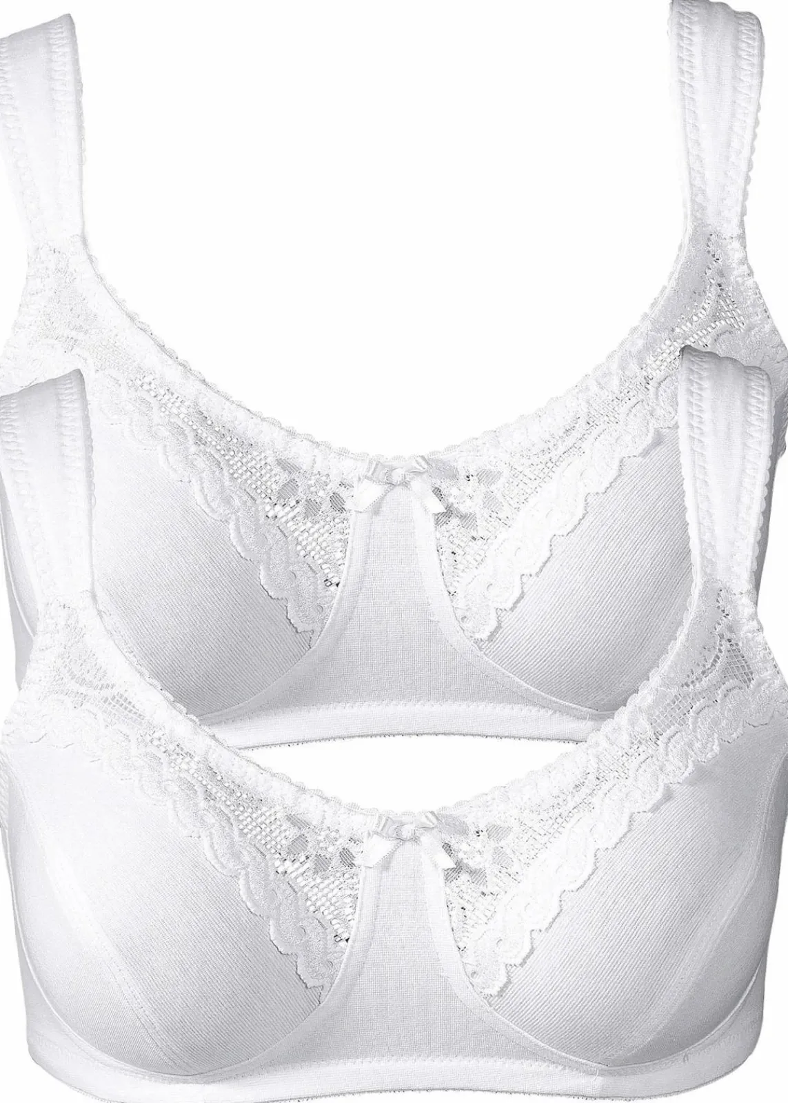 BH ohne Bügel mit Bio-Baumwolle (2er Pack)|bonprix Discount