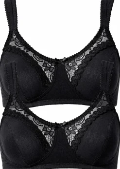 BH ohne Bügel mit Bio-Baumwolle (2er Pack)|bonprix Sale