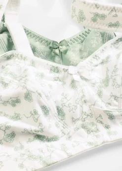 BH ohne Bügel mit weicher Bio-Baumwolle (2er Pack)|bonprix Sale