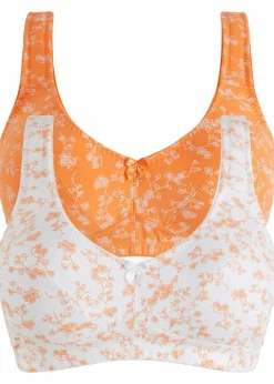 BH ohne Bügel mit weicher Bio-Baumwolle (2er Pack)|bonprix New