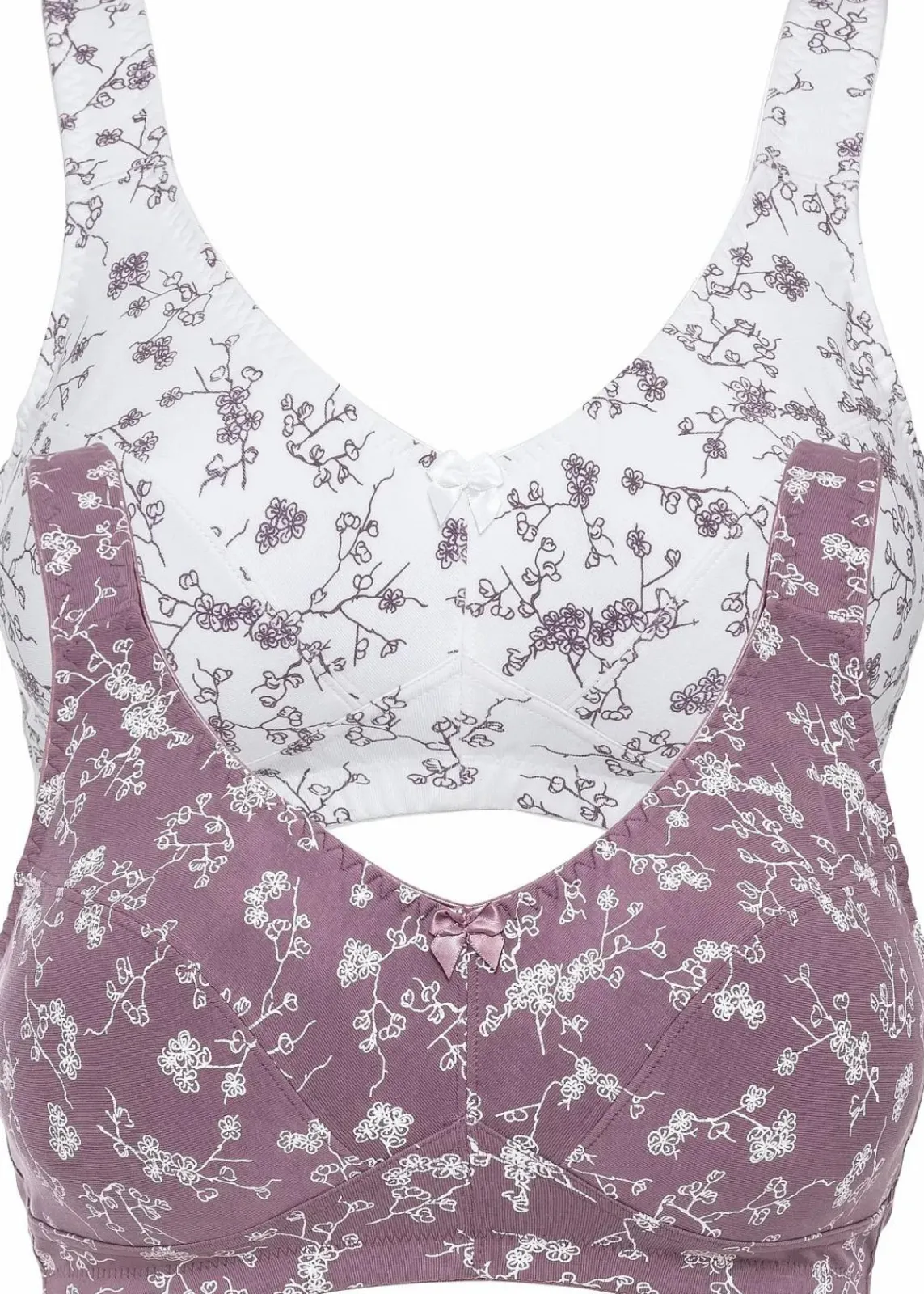 BH ohne Bügel mit weicher Bio-Baumwolle (2er Pack)|bonprix Hot