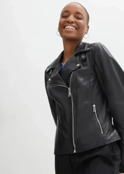 Bikerjacke aus Nappaleder|bonprix Clearance