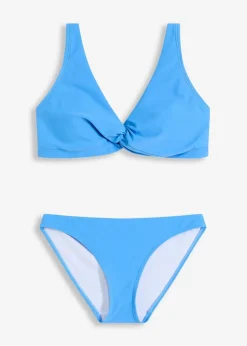 bonprix Nachhaltigere Materialien|Bademode·Bikinis|Bikini (2-tlg.Set) mit Twistdetail blau