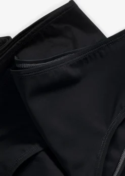 bonprix Nachhaltigere Materialien|Mix & Match|Bikinihose im Doppelpack (2er Pack) schwarz + schwarz