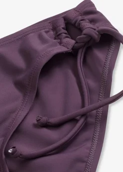 bonprix Nachhaltigere Materialien|Mix & Match|Bikinihose mit Bindedetail dunkellila