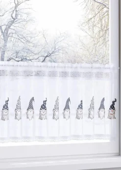 Bio Baumwoll Scheibengardine mit Wichteldruck|bonprix Hot