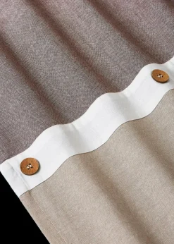 Bio Baumwoll Vorhang mit Knöpfen (1er Pack)|bonprix Online
