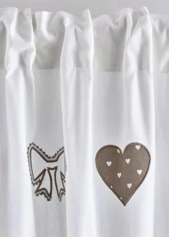 bonprix Vorhänge|Bio Baumwoll Vorhang mit Raffhalter (1er Pack) taupe