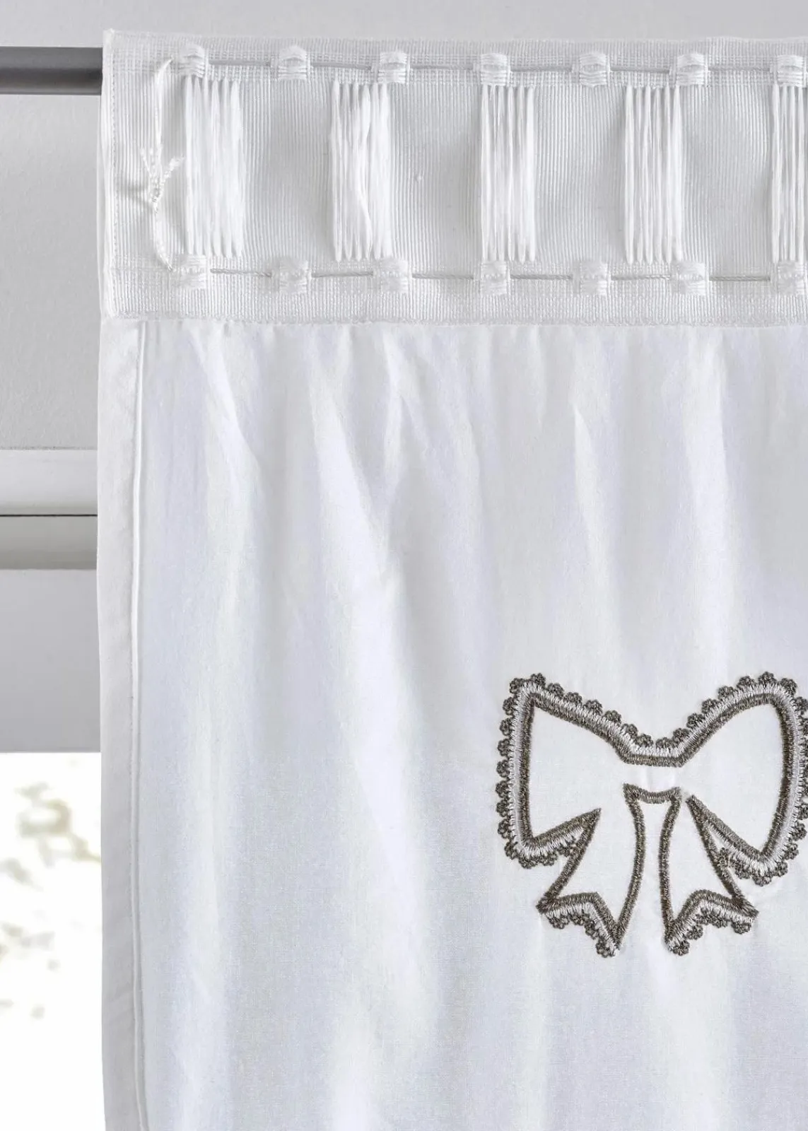 bonprix Vorhänge|Bio Baumwoll Vorhang mit Raffhalter (1er Pack) taupe