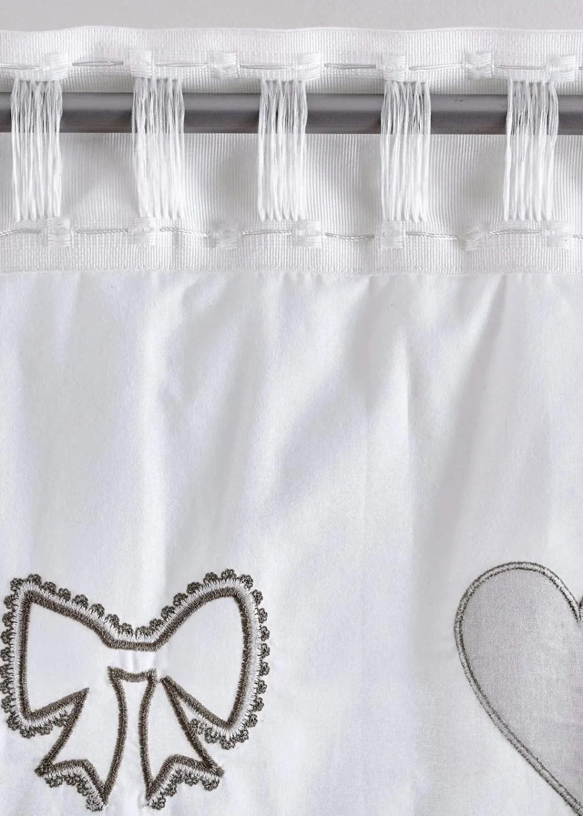 bonprix Vorhänge|Bio Baumwoll Vorhang mit Raffhalter (1er Pack) taupe