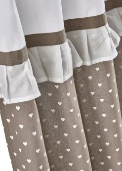 bonprix Vorhänge|Bio Baumwoll Vorhang mit Raffhalter (1er Pack) taupe