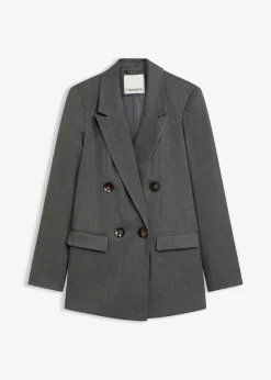 bonprix Bekleidung·Basics|Blazer|Blazer grau meliert