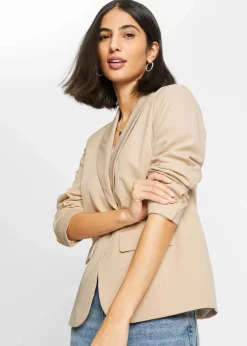 bonprix Bekleidung·Basics|Blazer|Blazer hellsand