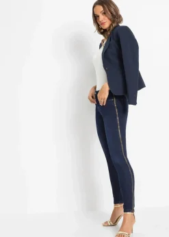 bonprix Blazer|Kurzgrößen|Blazer dunkelblau