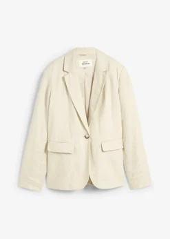 bonprix Bekleidung·Basics|Blazer|Blazer aus reinem Leinen hellsand