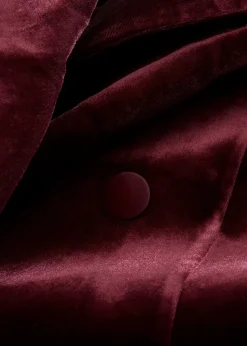 bonprix Blazer|Zweiteiler & Sets|Blazer aus softem Samt ahornrot