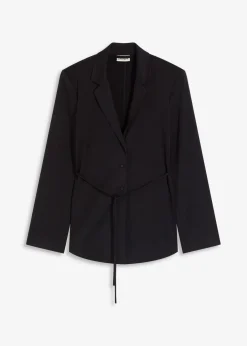 bonprix Blazer|Bekleidung·Basics|Blazer aus Viskose-Mix schwarz