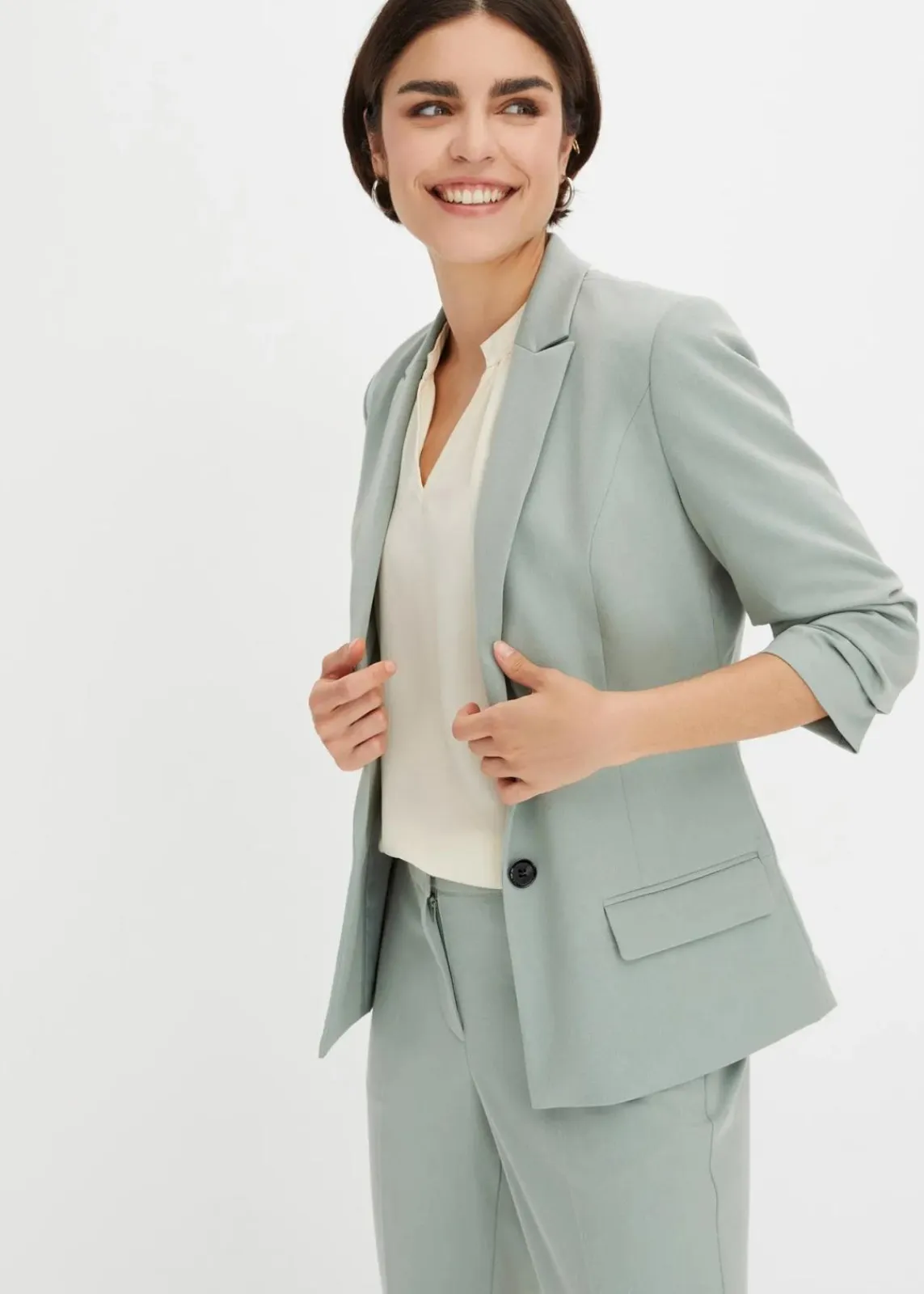 Blazer mit drapierten Ärmeln|bonprix