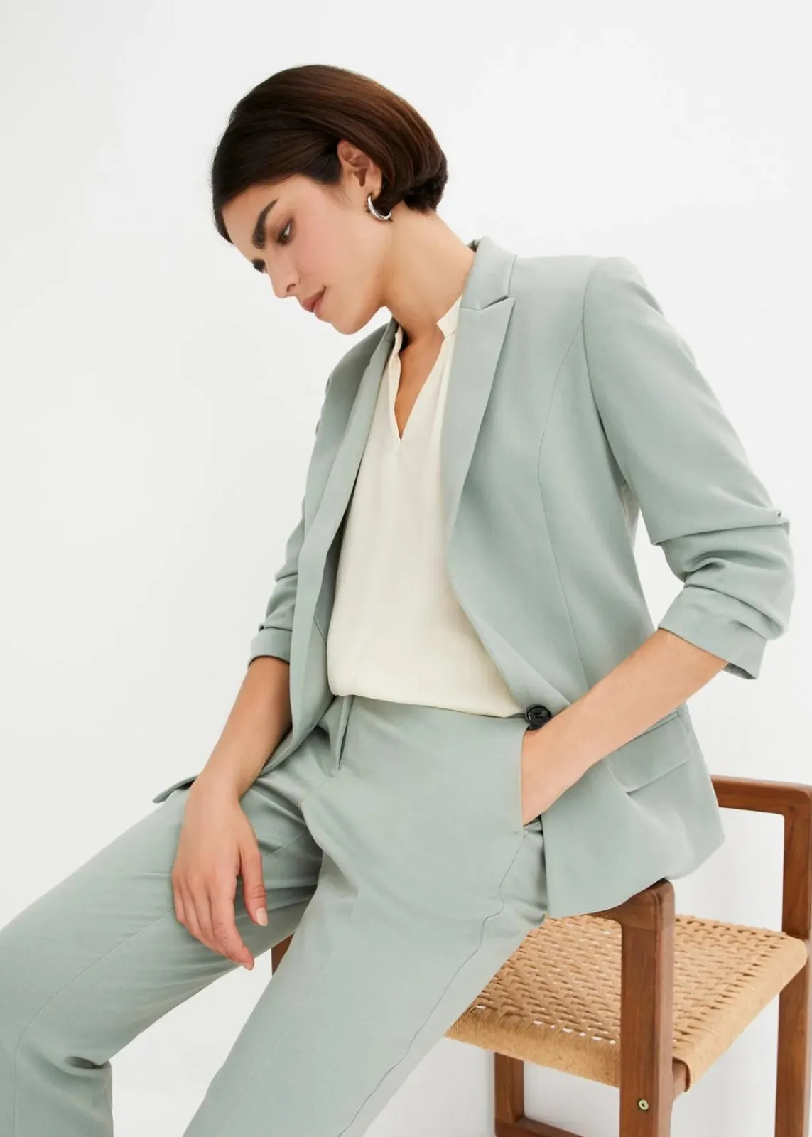 Blazer mit drapierten Ärmeln|bonprix