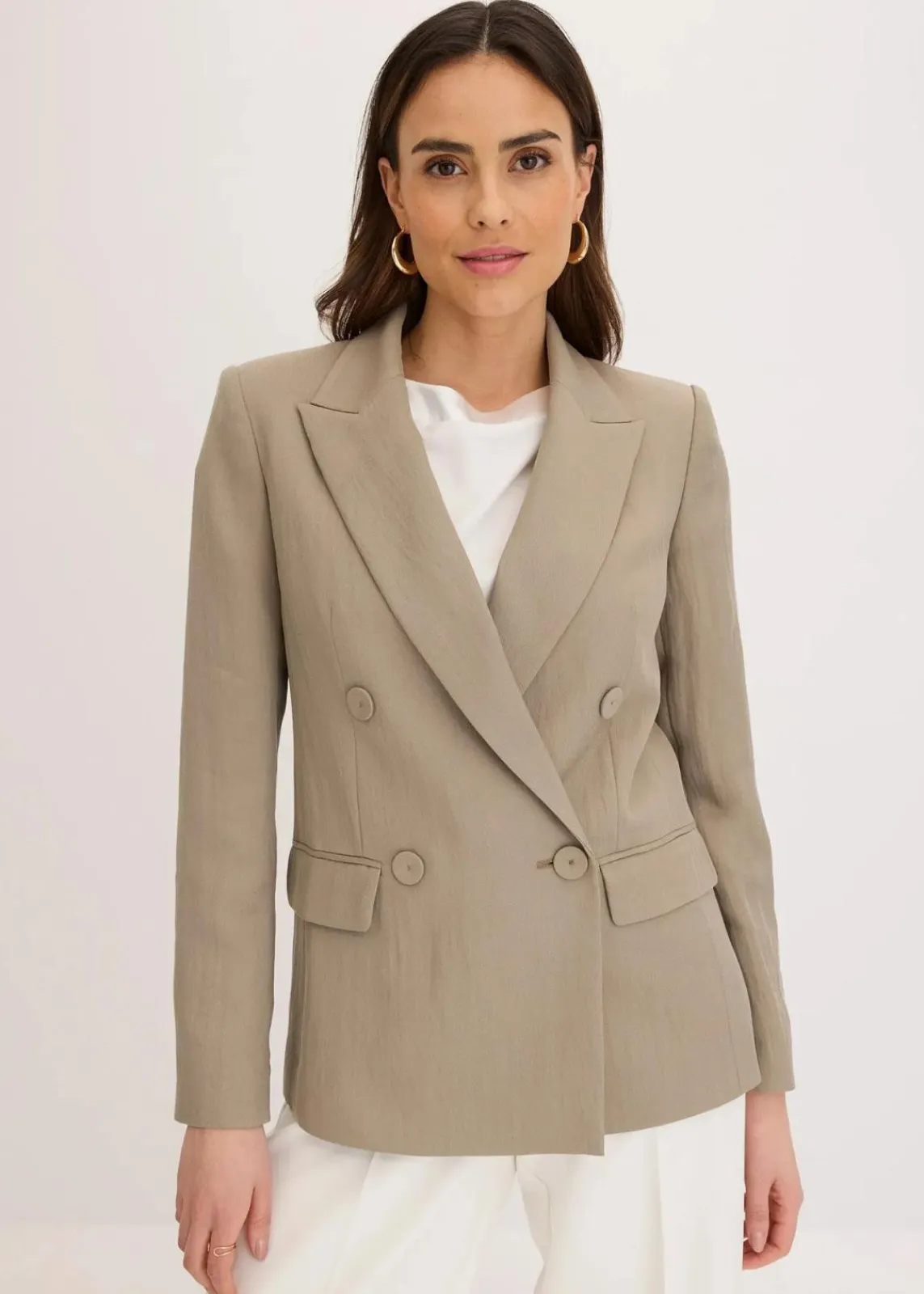 Blazer mit Lyocell im Crinklelook|bonprix Best