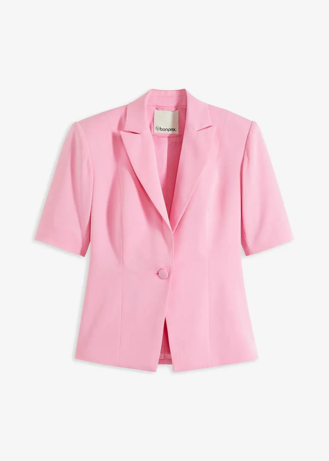 bonprix Blazer|Blazer mit Sandhourglass-Passform rosa