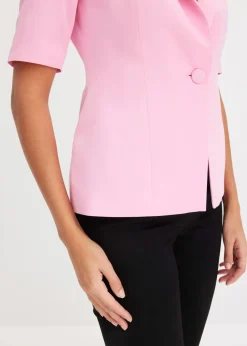 bonprix Blazer|Blazer mit Sandhourglass-Passform rosa