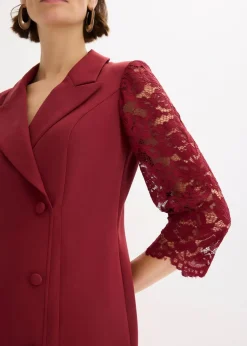 Blazer-Kleid mit Spitzenärmeln|bonprix Online