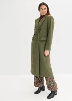 bonprix Bekleidung·Hosen|Jacken & Mäntel|Blazermantel dunkeloliv