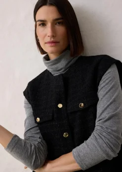 Blazerweste mit Wollanteil|bonprix