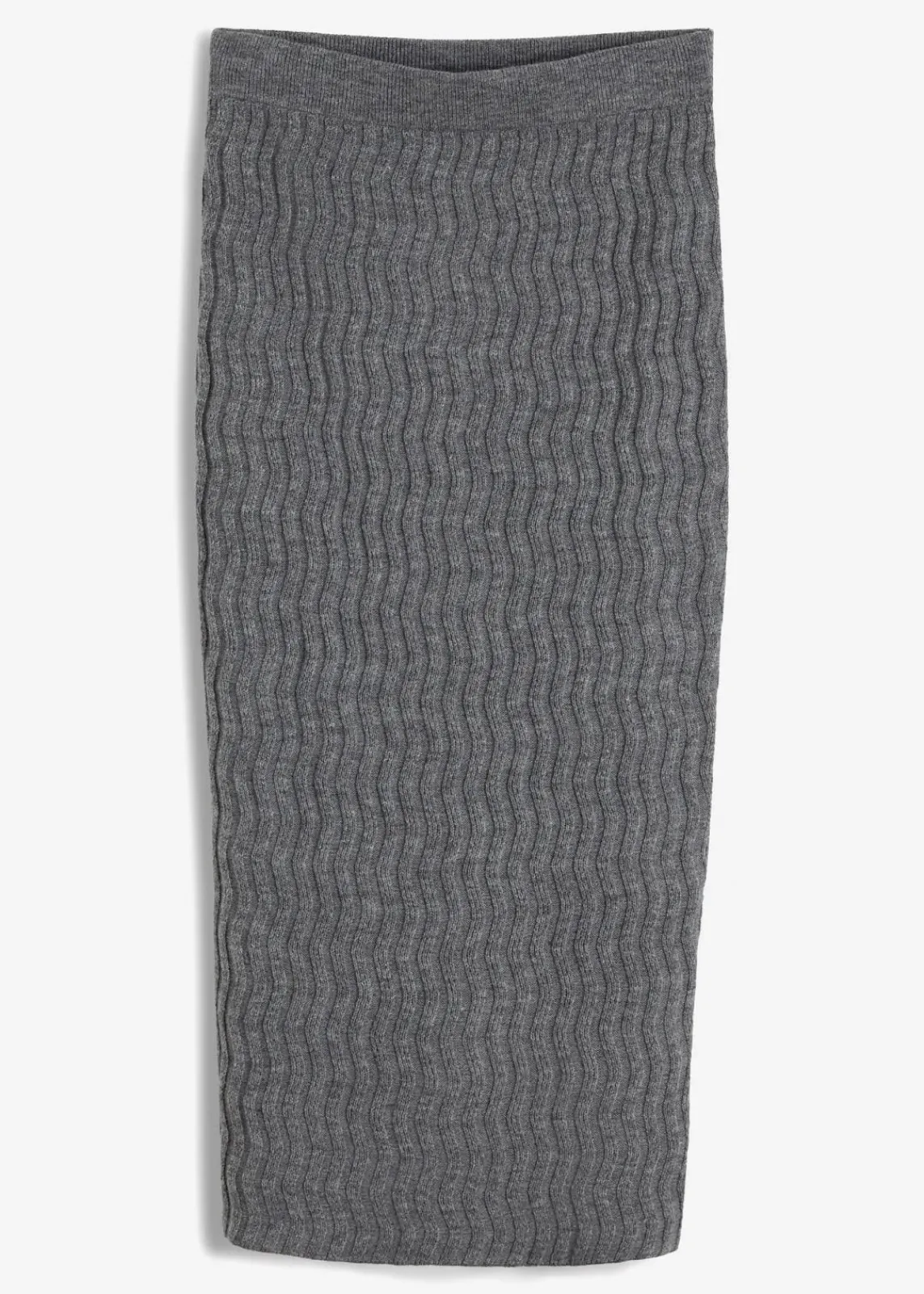 bonprix Röcke|Bekleidung·Sportbekleidung|Bleistiftrock grau meliert