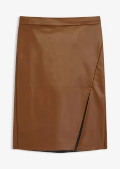 Bleistiftrock aus Lederimitat|bonprix Sale