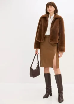 Bleistiftrock aus Lederimitat|bonprix Sale