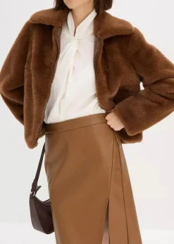 Bleistiftrock aus Lederimitat|bonprix Sale