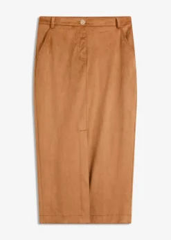 Bleistiftrock aus Velourslederimitat|bonprix Best