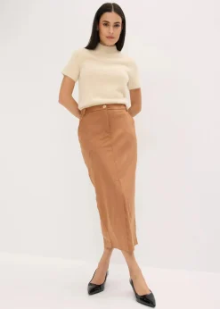 Bleistiftrock aus Velourslederimitat|bonprix Best