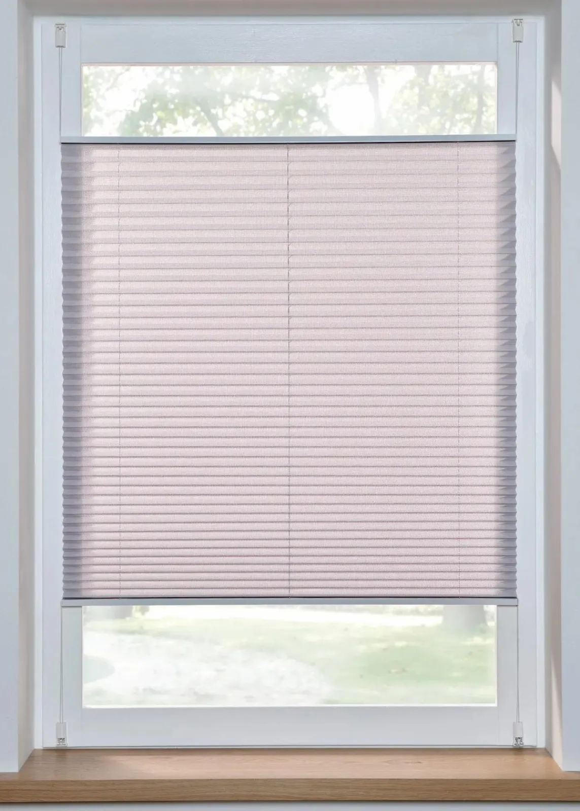 bonprix Plissees|Blendschutz Plissee mit Struktur hellgrau