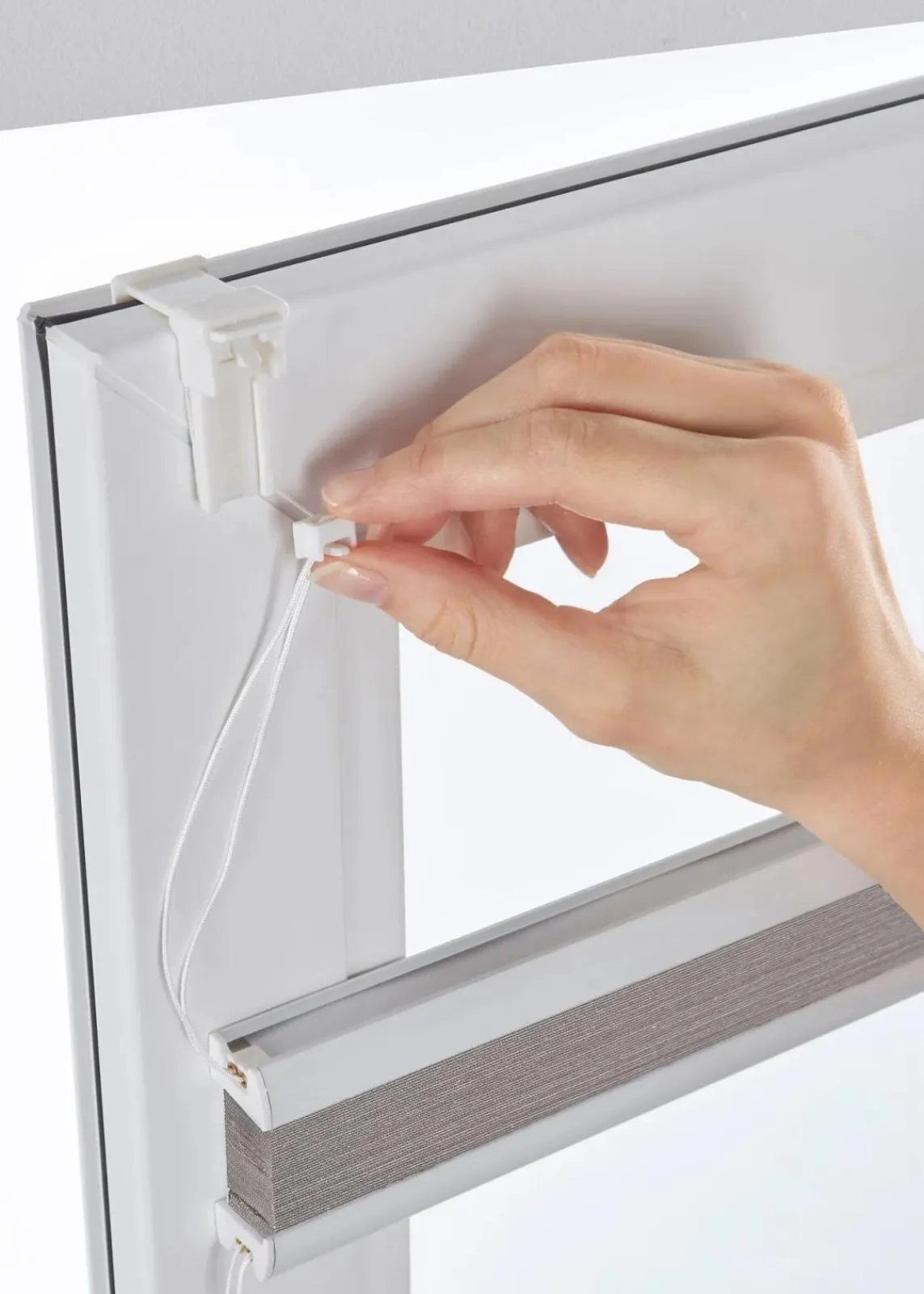 bonprix Plissees|Blendschutz Plissee mit Struktur hellgrau