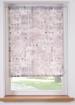 bonprix Rollos|Blendschutzrollo mit Druck creme/grau