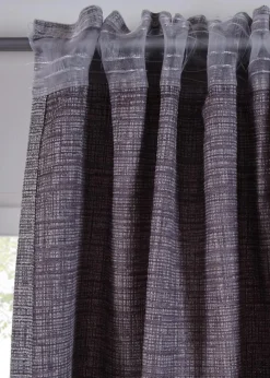 bonprix Vorhänge|Blickdichter Vorhang mit melierter Struktur (1er Pack) grau