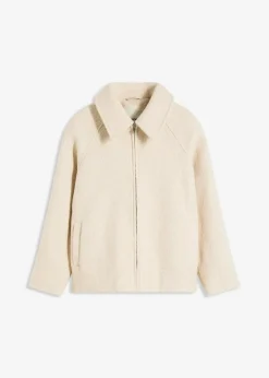 Blouson aus softem Bouclé|bonprix