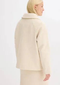 Blouson aus softem Bouclé|bonprix
