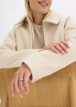 Blouson aus softem Bouclé|bonprix