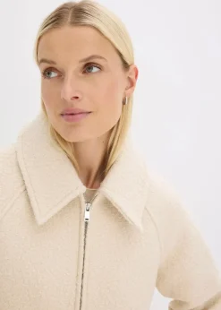 Blouson aus softem Bouclé|bonprix