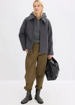 Blouson aus softem Bouclé|bonprix Clearance