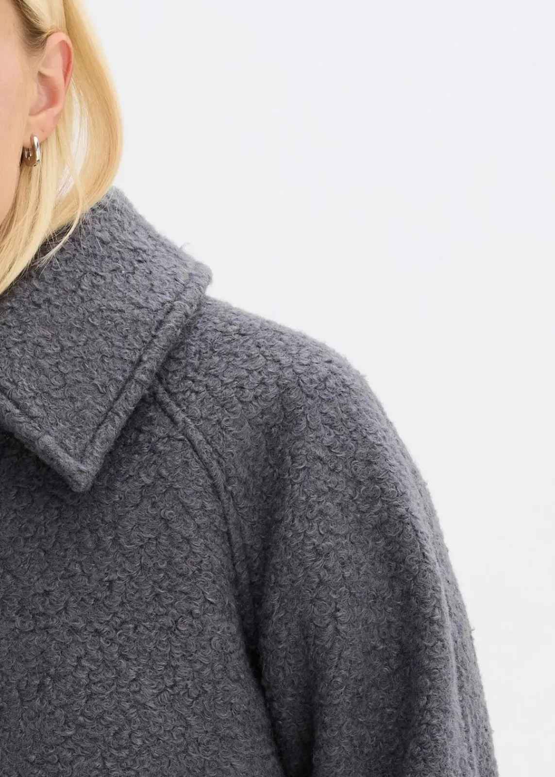 Blouson aus softem Bouclé|bonprix Clearance