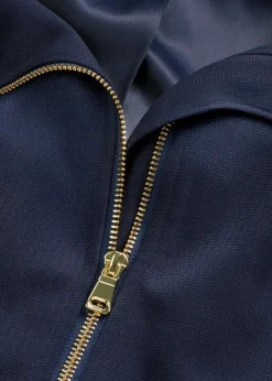 bonprix Jacken & Mäntel|Blouson aus softem Viskose-Mix dunkelblau